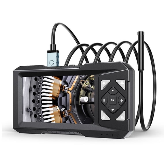 Miiottaa 5M Industrial Hard Cable Fiberscope With 4.3 Foot Live Display For Car Repair And HVAC Maintenance