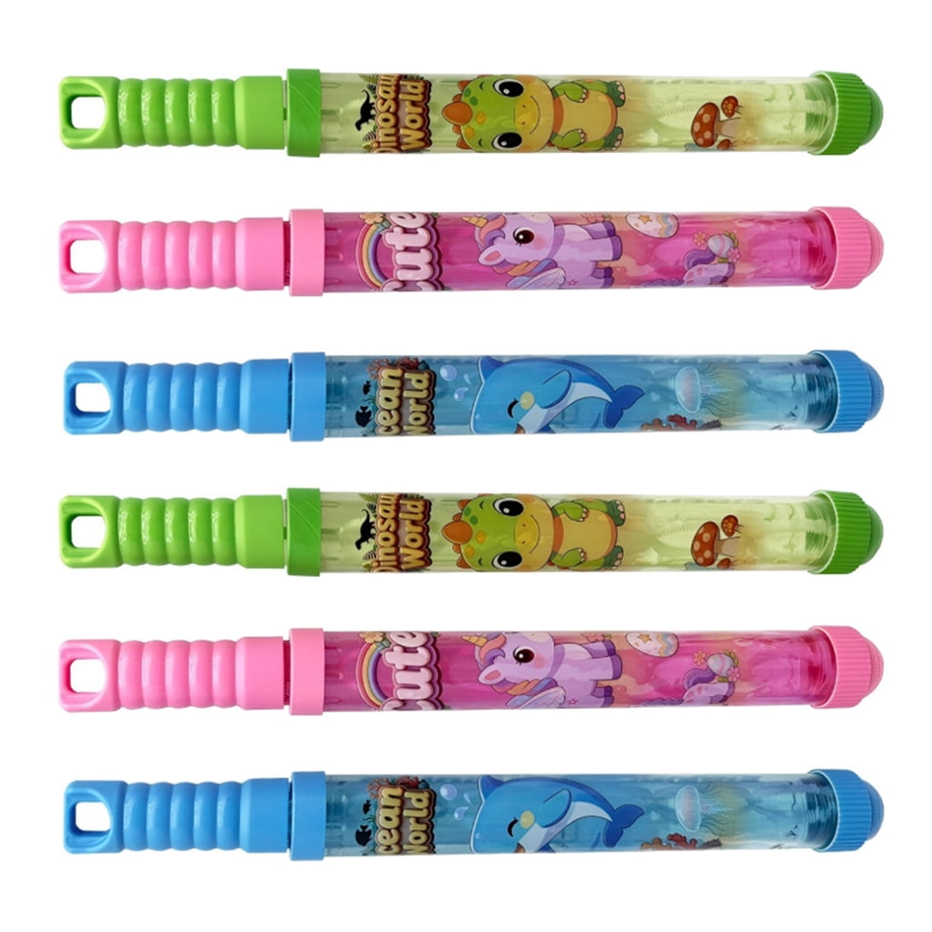 Miiottaa 6PCS Pull Back Type Water Shooter Bubble Wand Toy For Outdoor Water Adventures