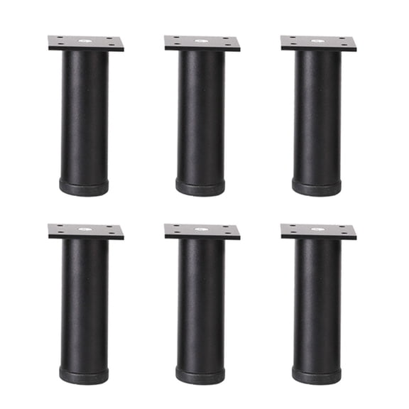 Miiottaa 6pack Modern Aluminum Bed Frame Risers Heavy Duty Adjustable Furniture Leg