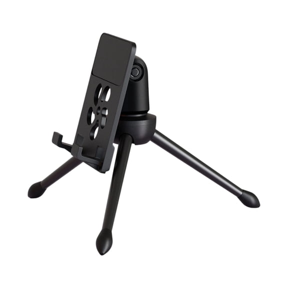 Miiottaa Adjustable Desktop Microphones Tripods Stand with Phone Holder Universals Clamp for Recording Live Streaming and Podcasting Sturdy Base
