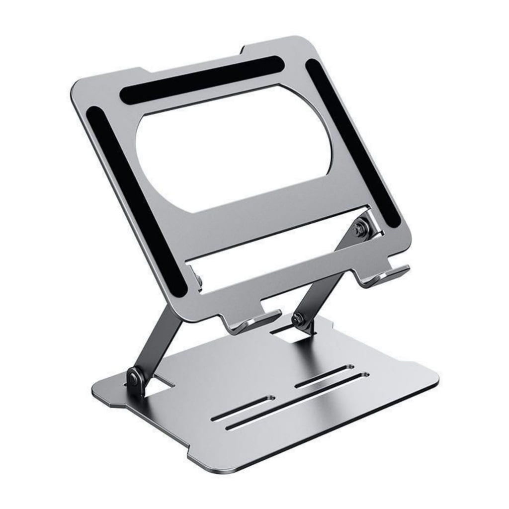 Miiottaa Adjustment Laptop Stand Foldable Carbon Steel Risers with AntiSlip Base Ventilated Frame for Up to 17Inch Notebook