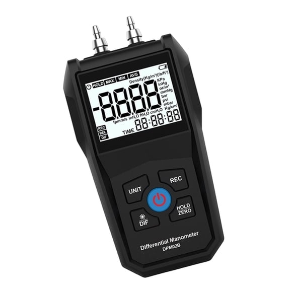 Miiottaa Air Pressure Meter Digital Differential Pressure Gauge HVAC Gas Pressure Tester