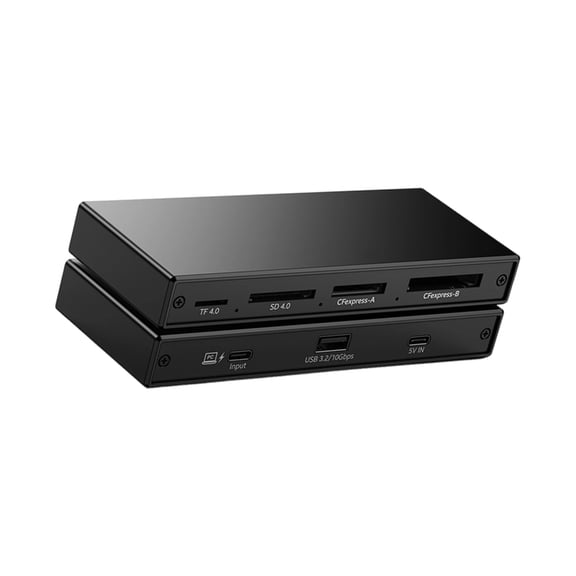 Miiottaa Aluminum Builts Card Reader for Fast Speed CFe and SD4.0 TF Memory Cards