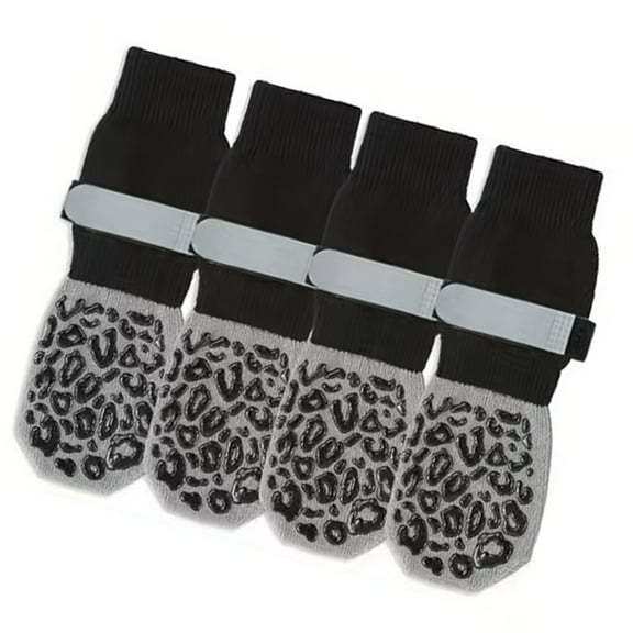 Miiottaa Anti Slip Pet Booties Tracting Grip Elastic Dog Socks Protects Injured Paws