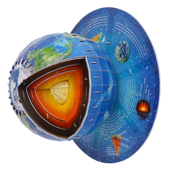 Miiottaa Assembly Paper Earth Structure Model Geography Teaching Aid For Classsroom