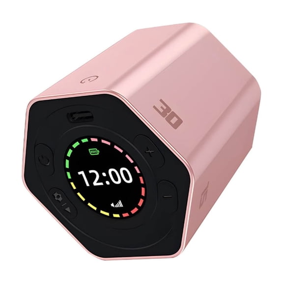 Miiottaa Auto Lock Whirling Clock Voice Notification Magnetic Rechargeable Home Essential