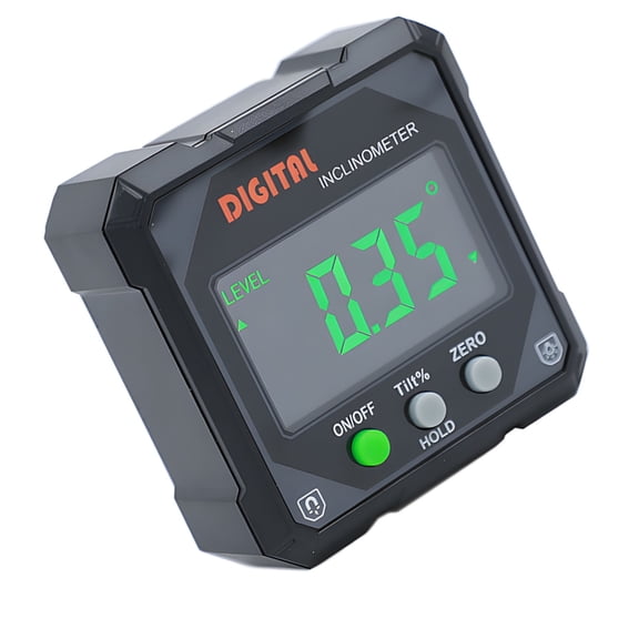 Miiottaa Auto Rotating Digital Angles Meter With Backlights Display Double Measurement Mode Magnetic Base For Woodworking