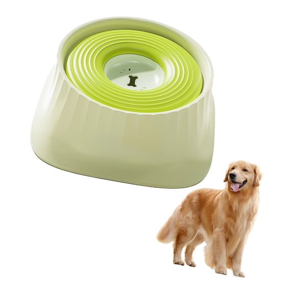 Miiottaa Automatic Adjustable Floating Pet Water Dish Spill Proof Large Pet Drinking Bowl Durability For Growing Puppies