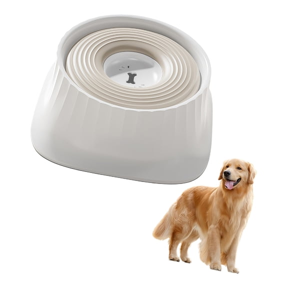 Miiottaa Automatic Adjustable Floating Pet Water Dish Spill Proof Large Pet Drinking Bowl Durability For Growing Puppies