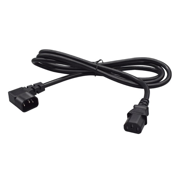 Miiottaa C14 Plug To C13 Socket 3 Prong Power Cord With 90 Degree Bend Design for Server