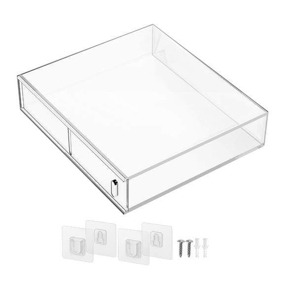 Miiottaa CDs Organizers For Jewel Case Featuring Push Pull Opening And Wall Mountable Storage Solution Easy Install