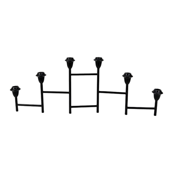 Miiottaa Cast Iron Metal Candelabra Candlestick Holders Decorative Candle Stands Taper Candle Holders for Party Wedding Home Decors