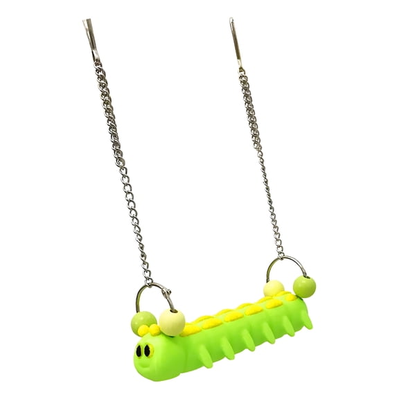 Miiottaa Caterpillars Shaped Bird Swing Hammock Station Design Exercise Social Platform Parakeets Finches