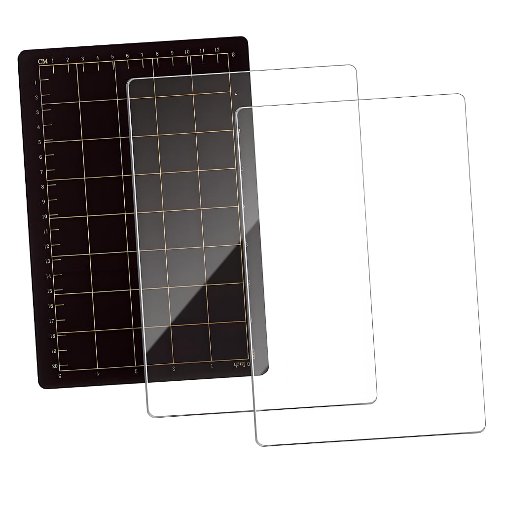Miiottaa Clear Acrylic Cutting Mat with Magnetic Sheet For Scrapbooking Card Making
