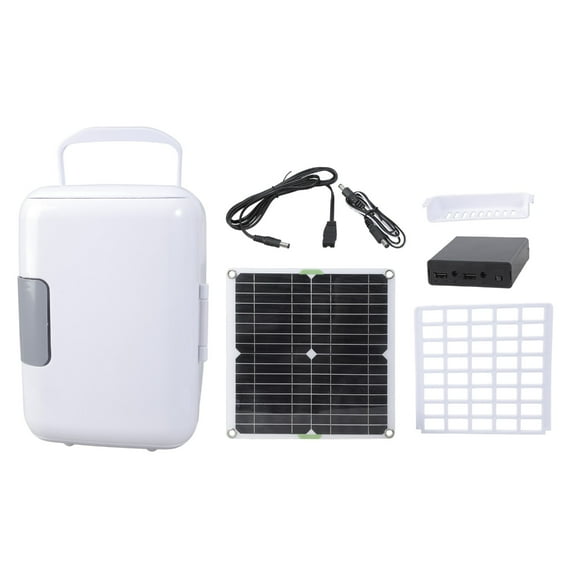 Miiottaa Convenient Solar Powered Car Refrigerator Efficient Fridge for On the Go Chill