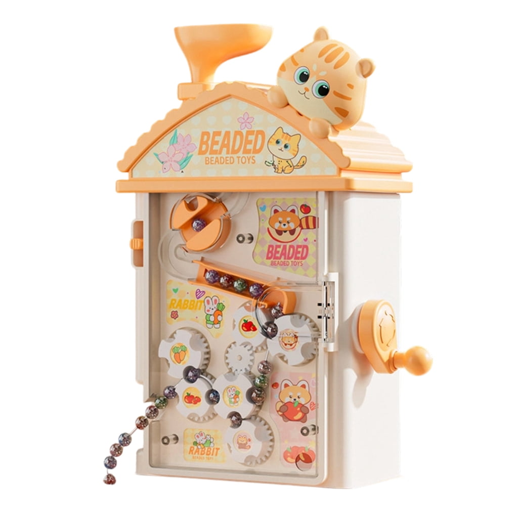 Miiottaa DIY Handmade Jewelry Set Kids Automatic Bead Threader 400 Beads 8 Color Craft