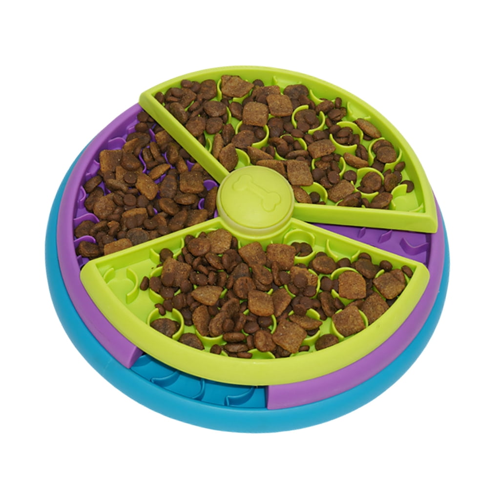 Miiottaa Dog Treat Puzzle Slow Feeder Enrichment Smooth Round Toy Prevent Obesity