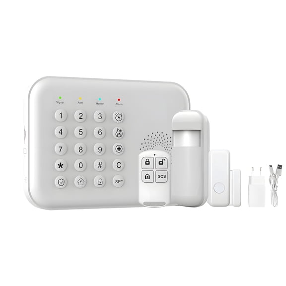Miiottaa Double Net Security Alarm Live Alerts 8 Tradition Zones Reserve Battery ABS Building