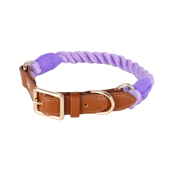 Miiottaa Durable Cotton Rope Dog Collar Perfect For Training Outdoor Activities