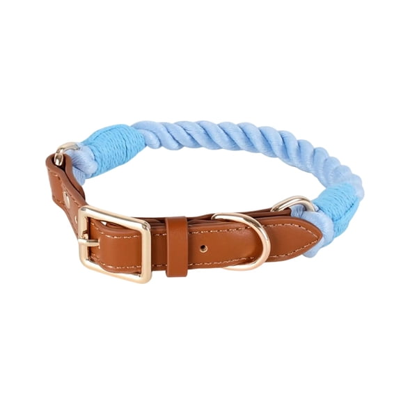 Miiottaa Durable Cotton Rope Dog Collar Perfect For Training Outdoor Activities
