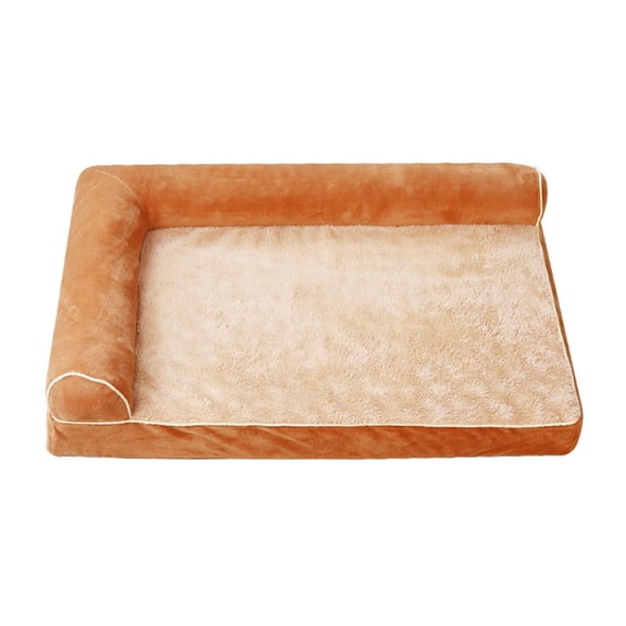 Miiottaa Eggs Crate Padding Dog Bed with Double Armrests Dog Winter Warm Couch Bed