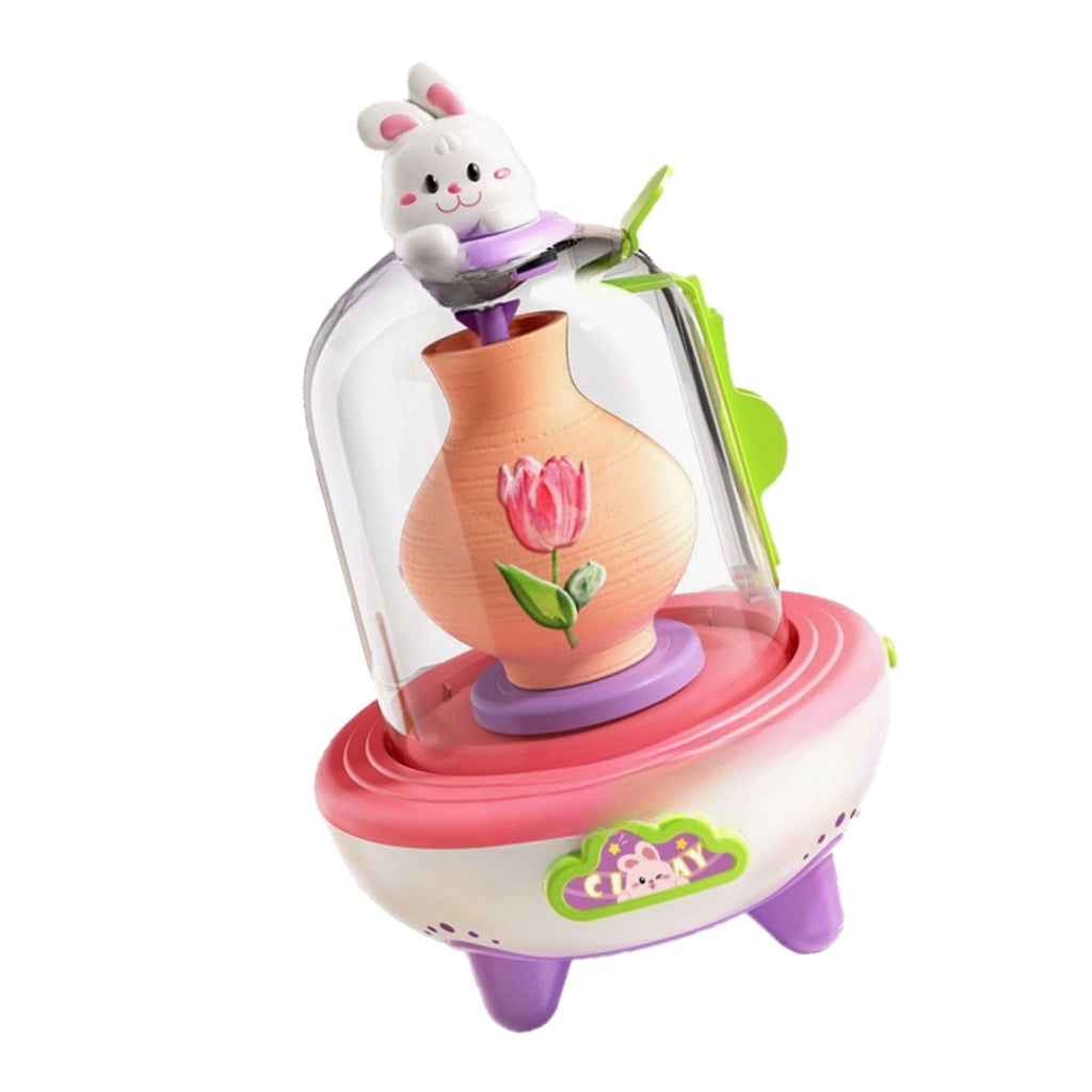 Miiottaa Electric Pottery Wheel Toy USB Power Craft Pottery Machine Toy For Kids Creative