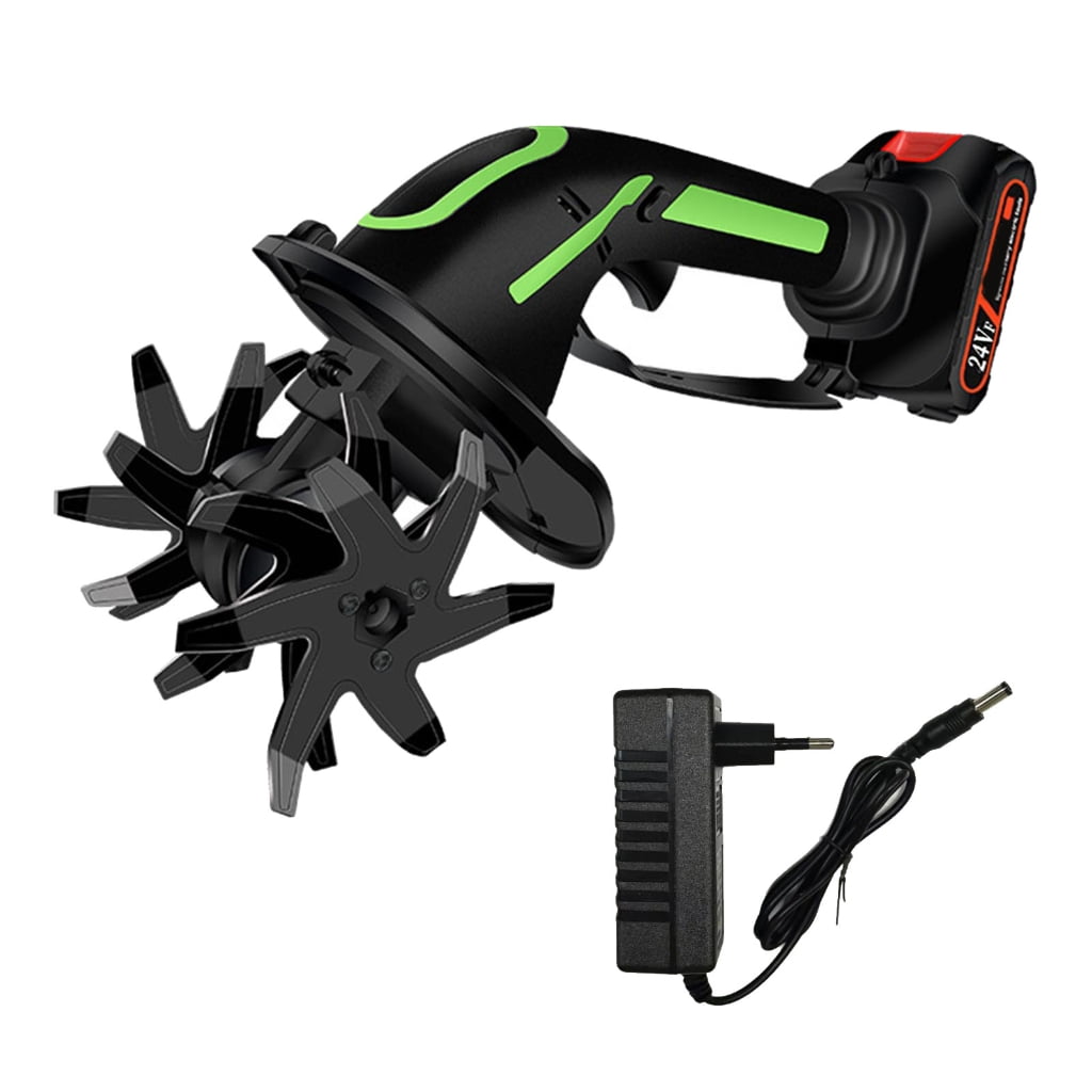 Miiottaa Ergonomic Handheld Soil Cultivator Electric Tiller Electric Lawn Mower Cordless Grass Trimmer Home Gardening