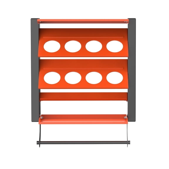 Miiottaa Heavy Duty Paint Bottle Can Rack with Tilted Design for Paint Lube Cleaner Can