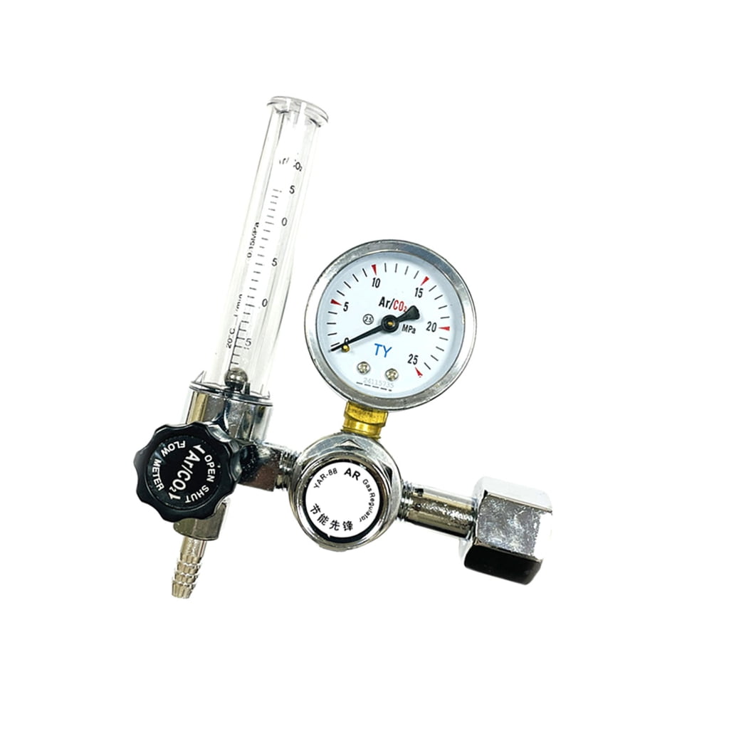 Miiottaa Industrial CO2 Gas Argon Regulator with Double Gauge For Welding Equipments