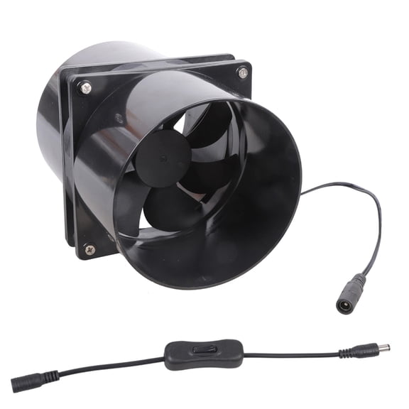 Miiottaa Industrial Grade 12V Double Duct Fan Includes Accessory for Welding Applications