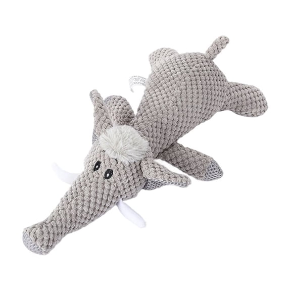 Miiottaa Interactive Plush Dog Toy Wolf Shape Doll For Aggressive Chewers Plush Wolf For Training And Play