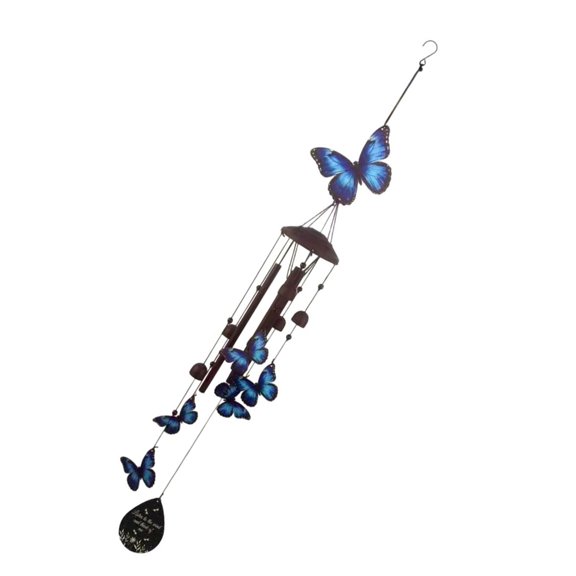 Miiottaa Iron Delicate Butterfly Wind Chimed Suitable For Garden Balcony Courtyards Backyard Terraces And Open Space Decoration