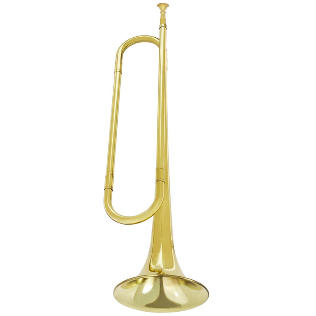 Miiottaa Light Weight Brass Trumpet Bb Flat Bugle with Mouthpiece For Long Practice