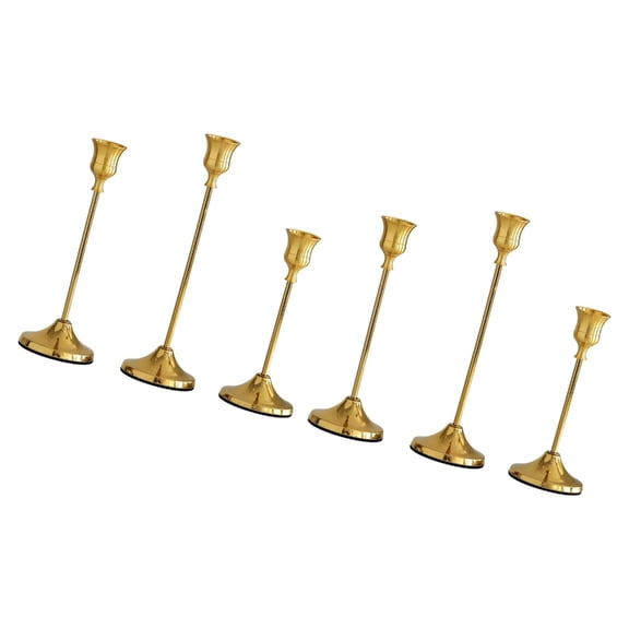 Miiottaa Metal Iron Taper Candle Holders Retro Metal Candlestick Holders for Centerpiece