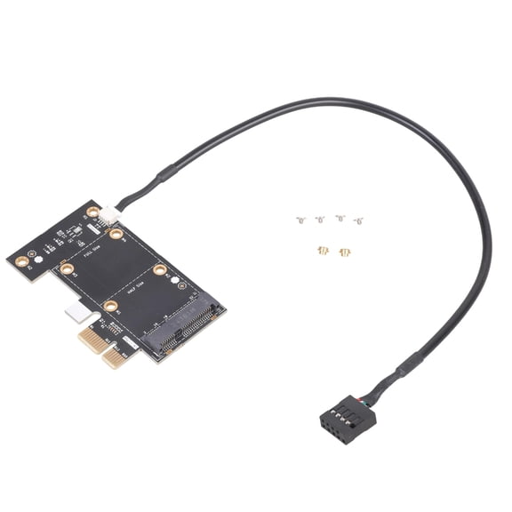 Miiottaa Mini PCIe To PCIe Adapter Card Single Board Supporting Multiple Devices Compatibility For PC Expansion Requirements