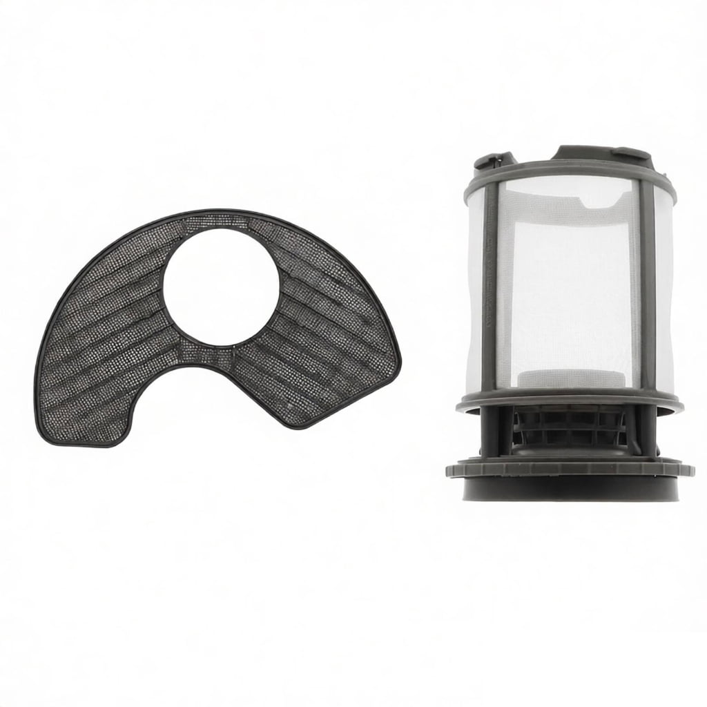 Miiottaa Original Dishwasher Pump Filter Cup And Fine Screen Replacement Set For Various Brands