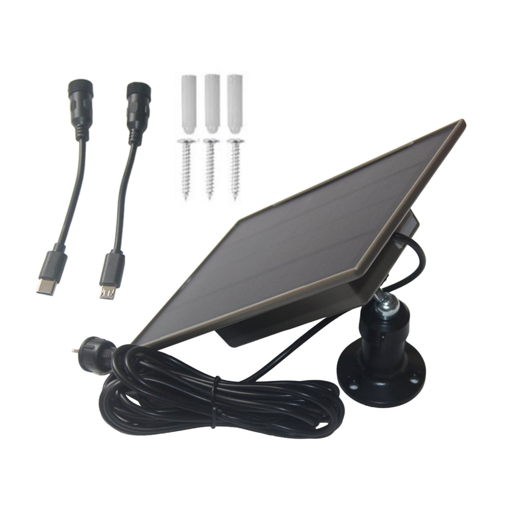 Miiottaa Outdoor Camera Solar Chargers 6000mAh Battery Solar Panel Type ...