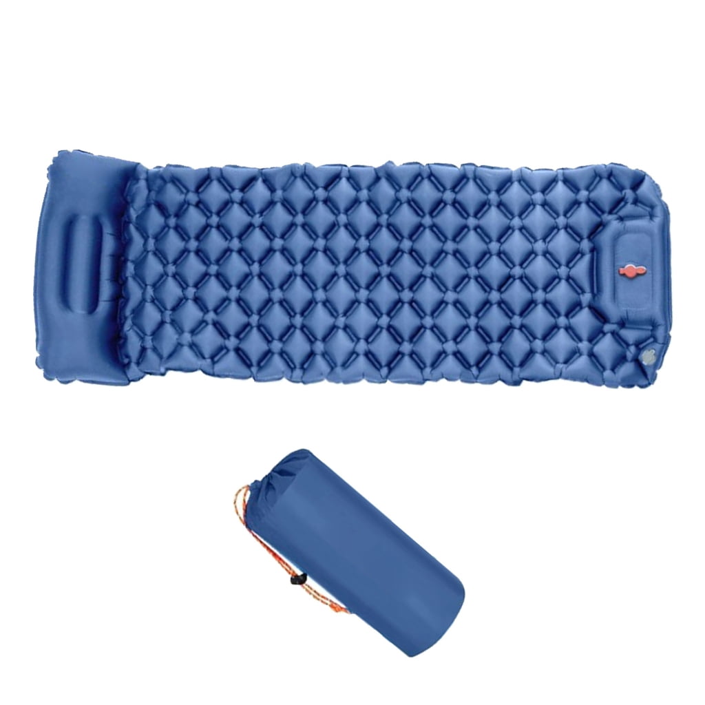 Miiottaa Outdoor Camping Inflatable Mattress Air Cushions Sleep Pad with Pillows