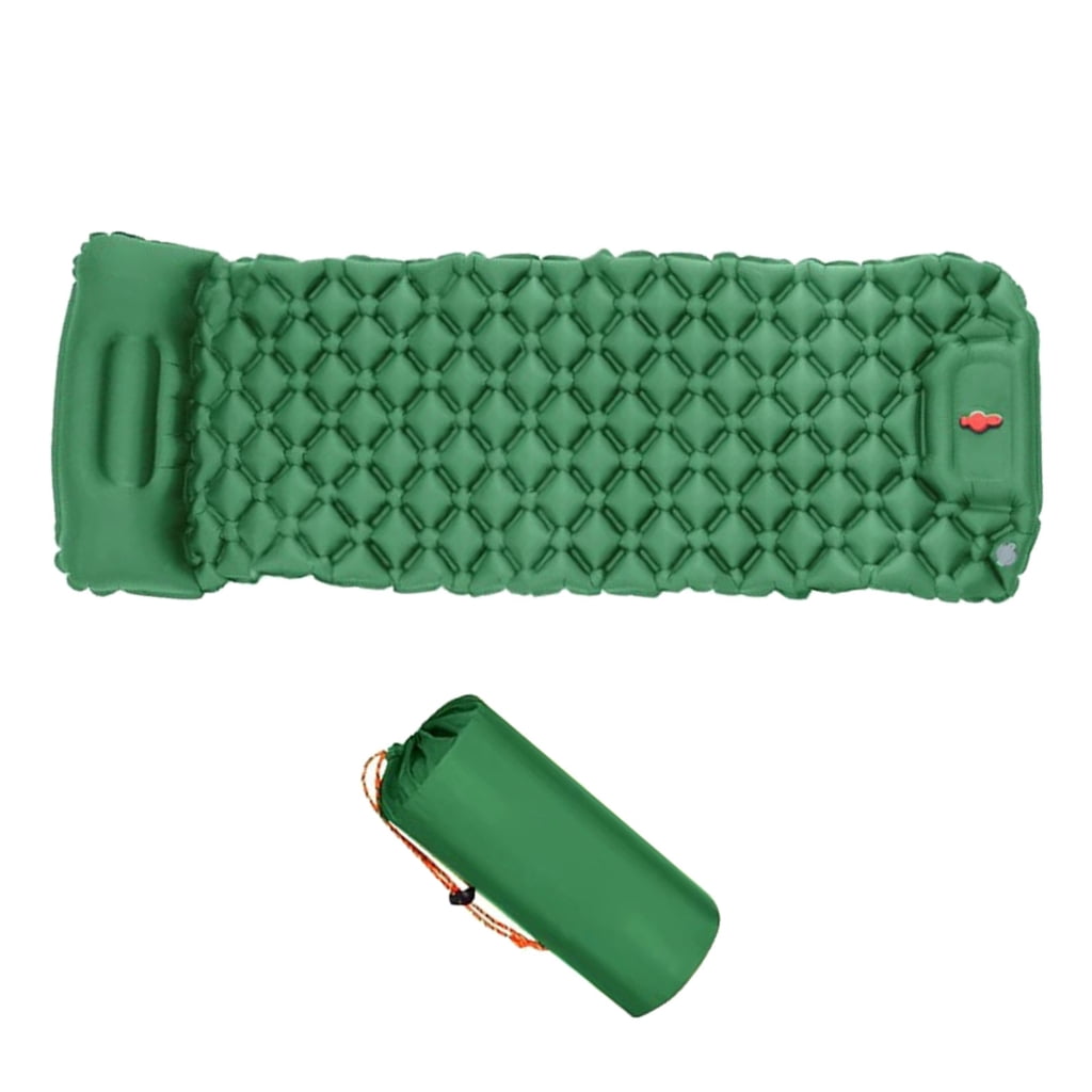 Miiottaa Outdoor Camping Inflatable Mattress Air Cushions Sleep Pad with Pillows