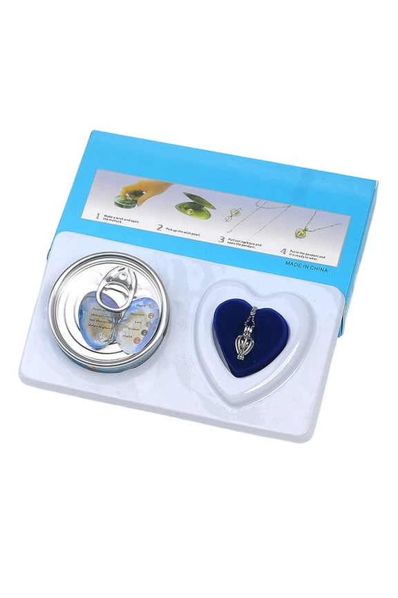 Pack of 1 Perfect Gift DIY Necklace Kit Featuring Pearls Pendant Clam Shell Fun