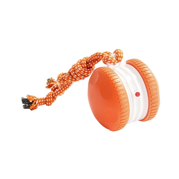 Miiottaa Participatory Dog Sphere Toy Highlighting Chew Resistant Rope Double Speed Motion Transducer Indoor Play Rechargeable Battery