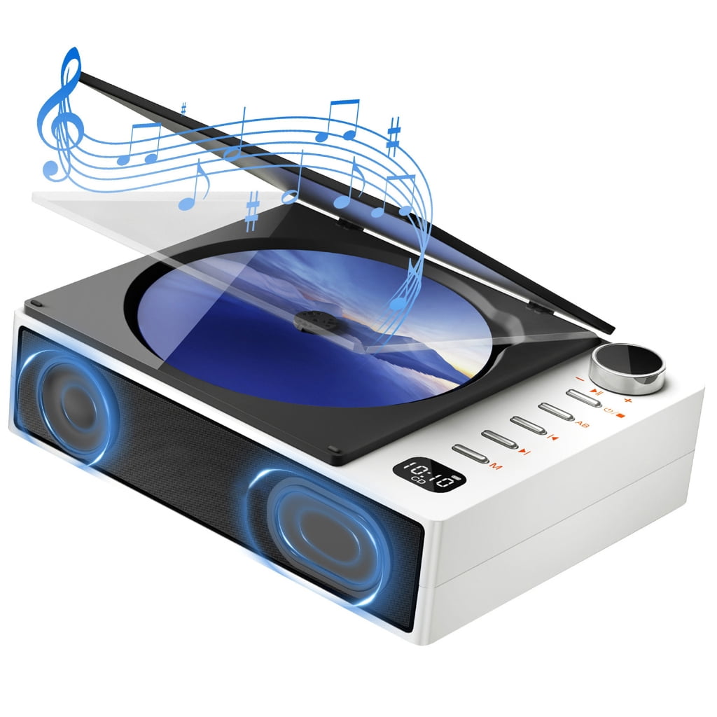 Miiottaa Portable Bluetooth-compatible Desktop Record Player for Home Speaker Rechargeable