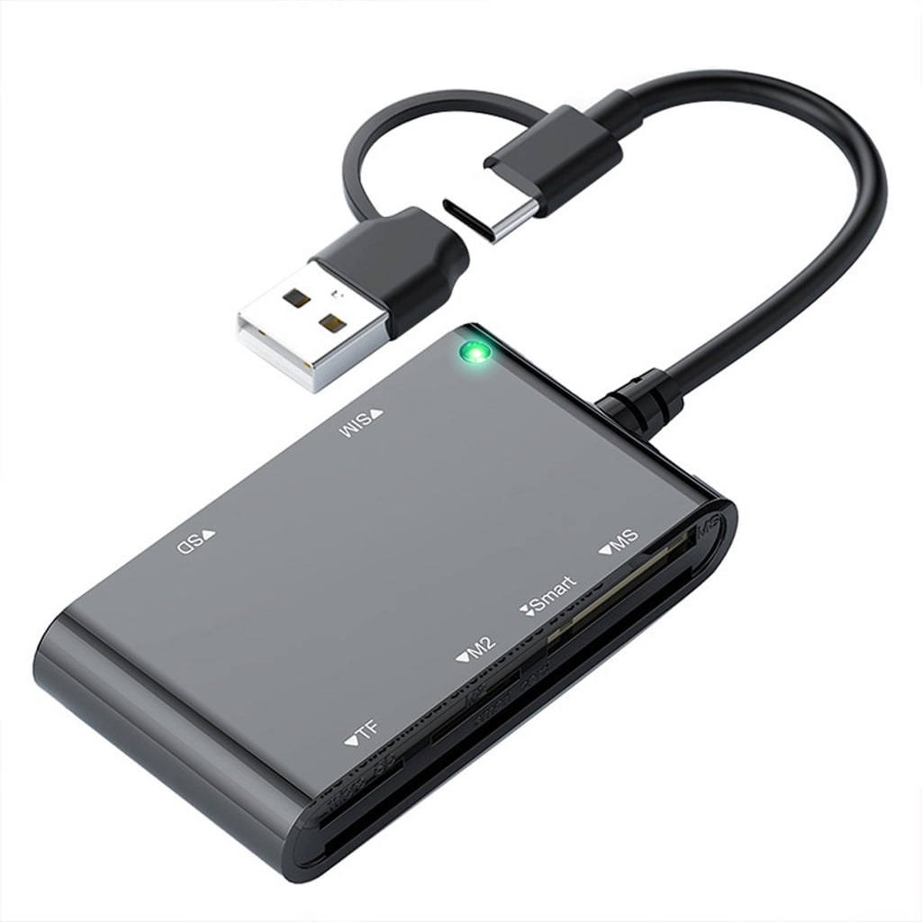 Imb Reader Miiottaa Portable Intelligent Card Reader for USB C and USB A ...