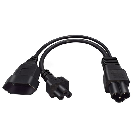 Miiottaa Power Distribution Cable 30cm Length Metal Texture Suitable for TV and Sound