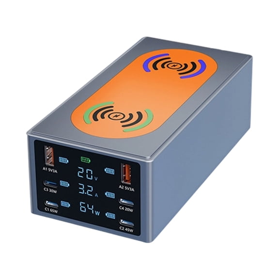 Miiottaa Powerful 220W 8 Port USB C Wireless Chargers Hub Speed for Multiple Devices