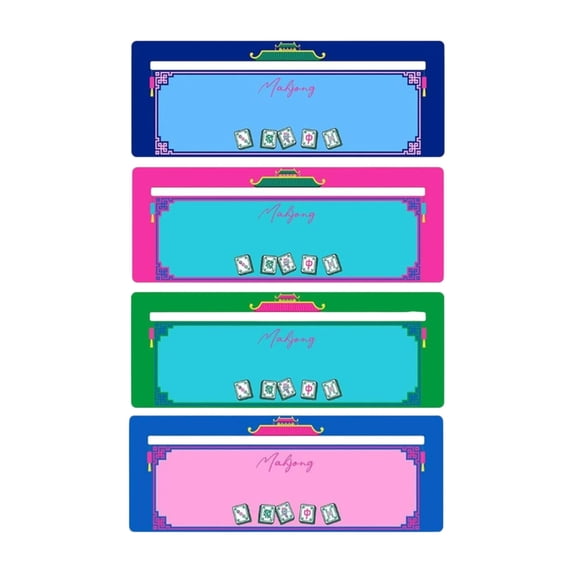 Miiottaa Practical Acrylic Mahjong Tile Cheat Card and Line Finder Set of 4 For Fast Game Strategy Traditional Mahjong Accessory