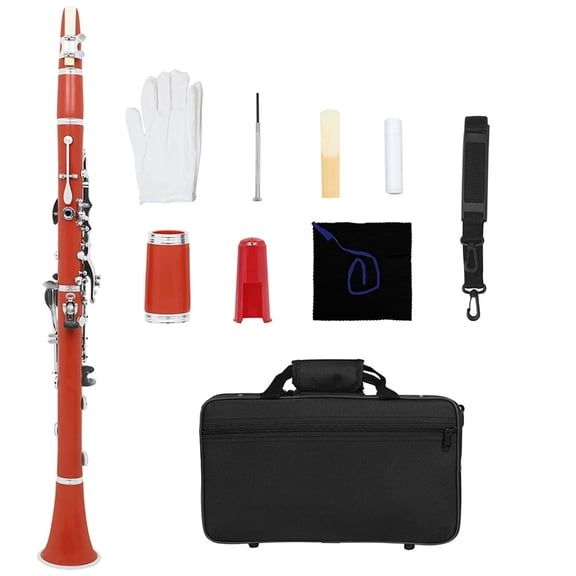 Miiottaa Professional Bb Clarinet for Beginners with Adjustable Tubes and Ergonomic Keys