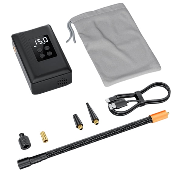 Miiottaa Quick Inflation Pumps with LCD Screen Emergency Tire Inflator For Bike Car Tires