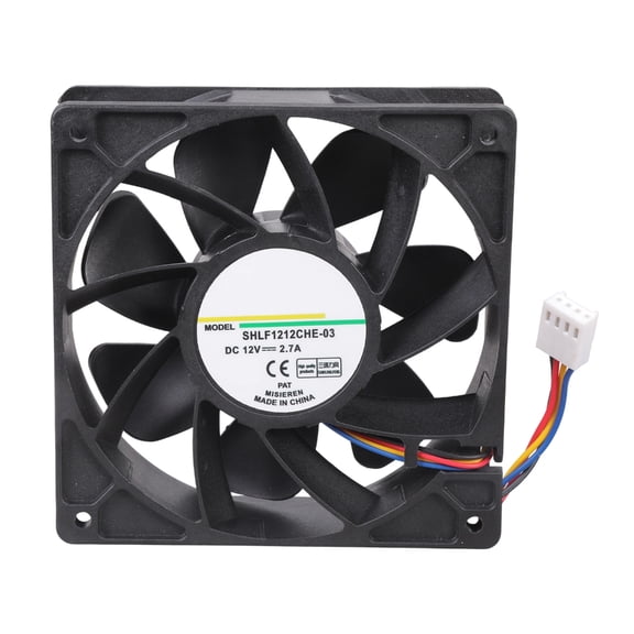 Miiottaa Replacement 120mm Fan 12V 2.7A Four Wire Interface Ideal for Mining Rigs Cooling
