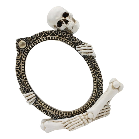 Miiottaa Resin Skeleton Picture Frame Ornament Realistic Gothic Decoration For Home Party